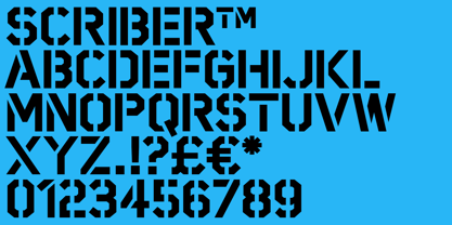 Scriber Font Poster 1