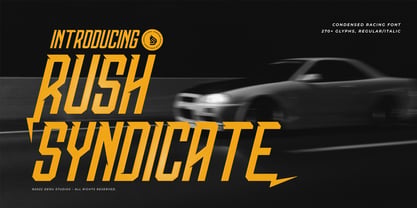 Rush Syndicate Font Poster 1