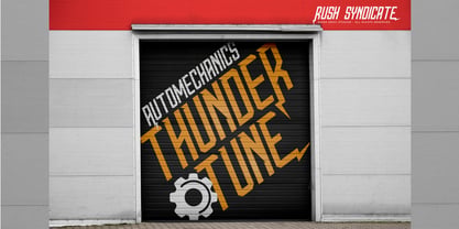 Rush Syndicate Font Poster 8