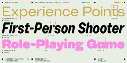 Booster Font Poster 12