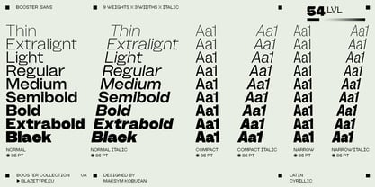 Booster Font Poster 3