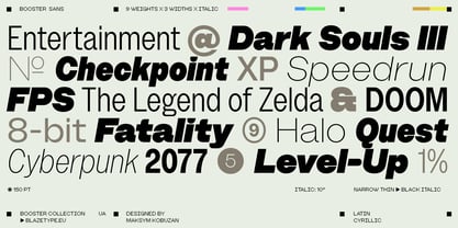 Booster Font Poster 7