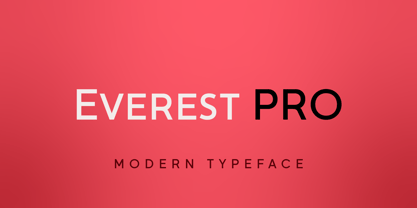 Everest Pro Font Poster 1