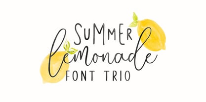Summer Lemonade Font Poster 1