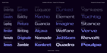 Quadro Variable Font Poster 4