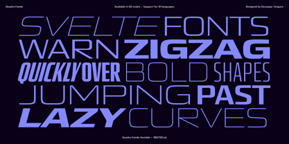Quadro Variable Font Poster 7