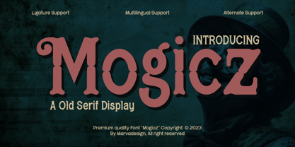 Mogicz Font Poster 1