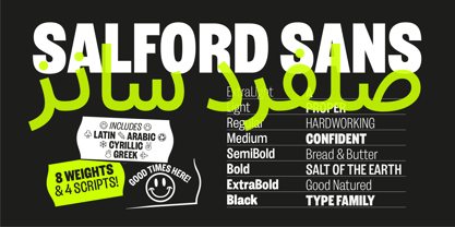 Salford Sans Arabic Font Poster 1