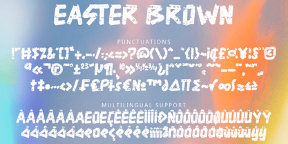 Easter Brown Font Poster 6