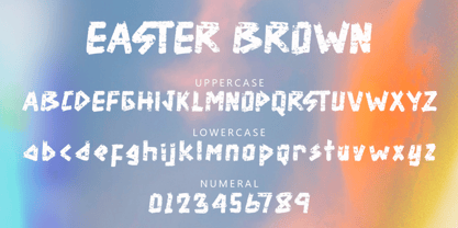 Easter Brown Font Poster 5