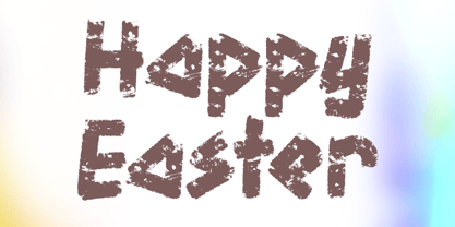Easter Brown Font Poster 2