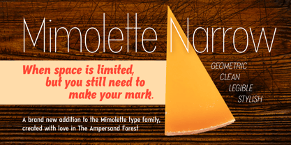 Mimolette Narrow Font Poster 1