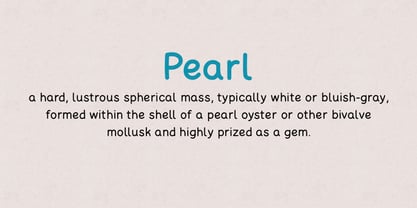 Pearl Font Poster 2