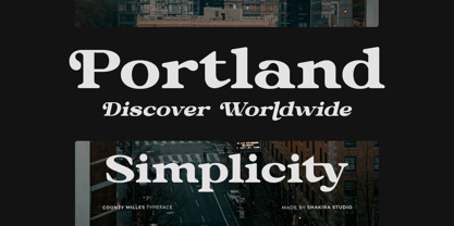 County Milles Font Poster 2