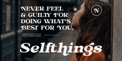 County Milles Font Poster 5