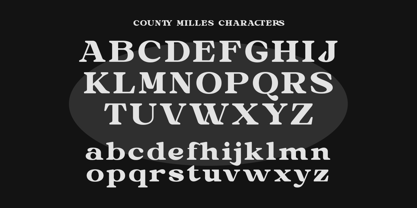 County Milles Font Poster 9