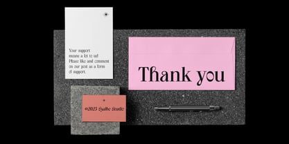 Thught Font Poster 13