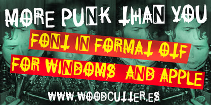 More Punk Than You Font Poster 3