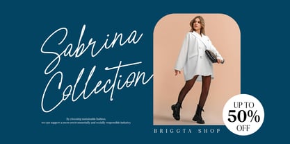 Briggta Melecotta Font Poster 3