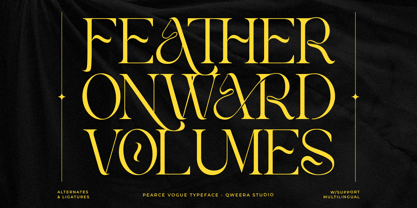 Pearce Vogue Font Poster 7