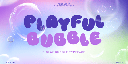 Playful Bubble Font Poster 1