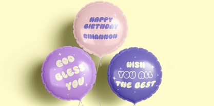 Playful Bubble Font Poster 4