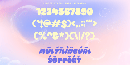 Playful Bubble Font Poster 12