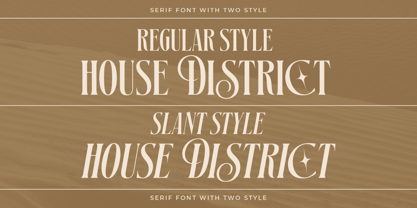 House District Font Poster 10