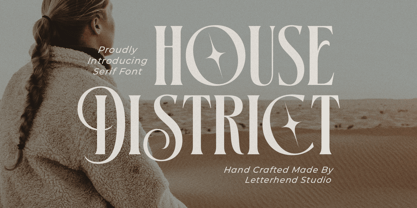 House District Font Poster 1
