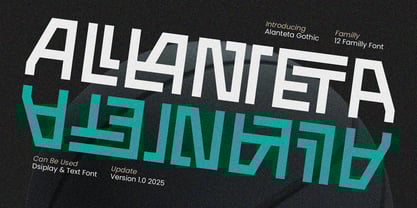 ERF Alanteta Gothic Font Poster 2