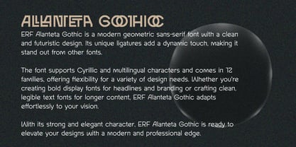 ERF Alanteta Gothic Font Poster 15