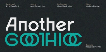 ERF Alanteta Gothic Font Poster 6