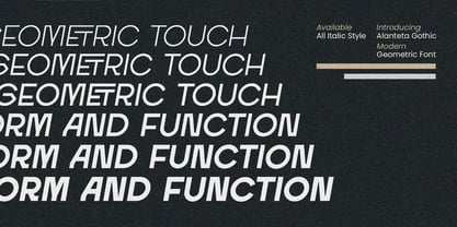 ERF Alanteta Gothic Font Poster 4