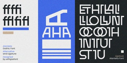 ERF Alanteta Gothic Font Poster 5
