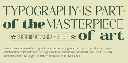 Signora Classica Font Poster 11