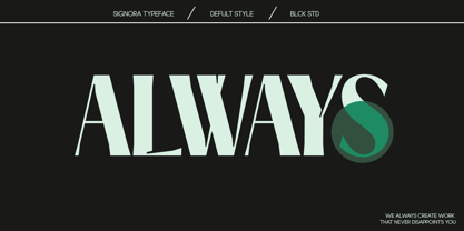 Signora Classica Font Poster 9