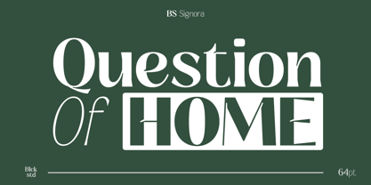 Signora Classica Font Poster 2