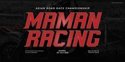 Karbu Speed Font Poster 2