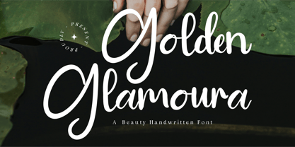CF Golden Glamoura Font Poster 1