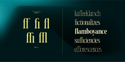 TBJ Malibu Condensed Serif Font Poster 4