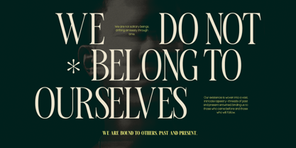 TBJ Malibu Condensed Serif Font Poster 14