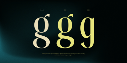 TBJ Malibu Condensed Serif Font Poster 5