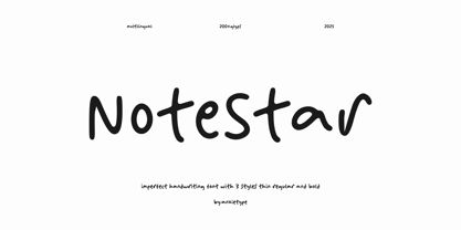 NoteStar Font Poster 1