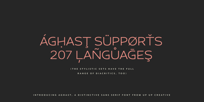 Aghast Font Poster 9