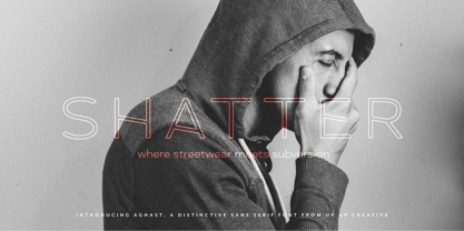 Aghast Font Poster 7