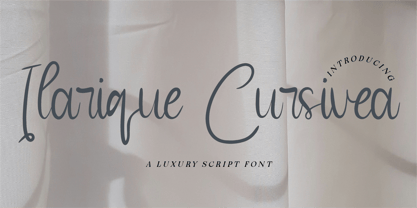 CF Ilarique Cursivea Font Poster 1