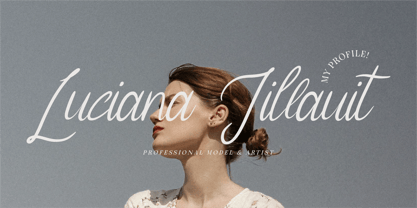 CF Ilarique Cursivea Font Poster 3