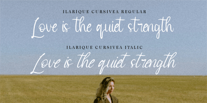 CF Ilarique Cursivea Font Poster 8