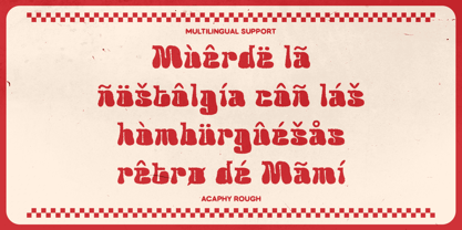 Acaphy Rough Font Poster 5