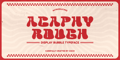 Acaphy Rough Font Poster 1